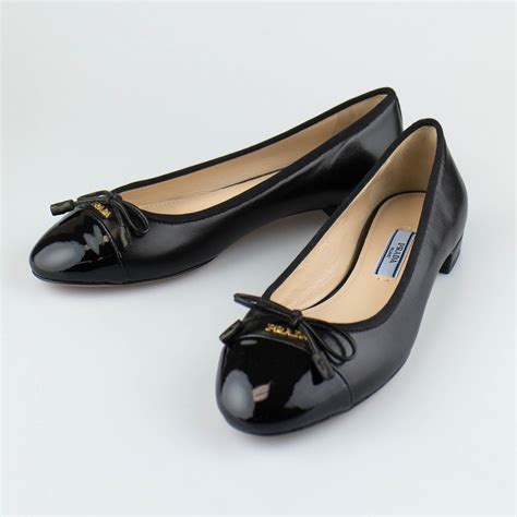 Prada leather ballerina shoes